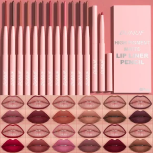 Matte Lip Liner Pencil 6 Colors Set: Lip Contour Waterproof